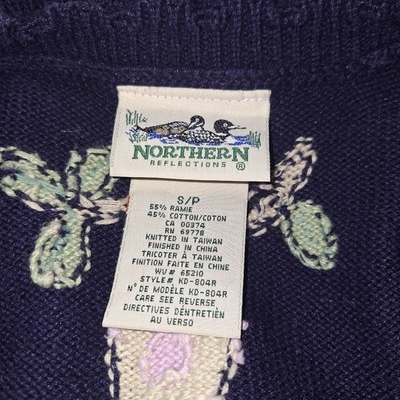 Northern reflections knitted sweater vest S/P - Picture 5 of 5